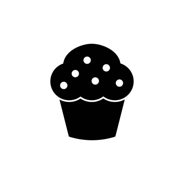 Вектор Иконок Чашки Икона Торта Пекарня Muffin — стоковый вектор