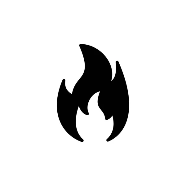Simge Vektörünü Ateşle Ateş Alev Simgesi — Stok Vektör