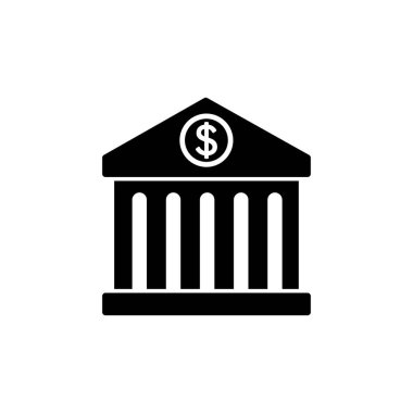 Banka simgesi vektörü. banka simgesi simgesi