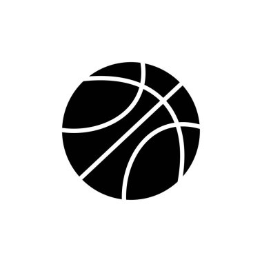 Basketbol ikonu vektörü. Basketbol logo vektör simgesi