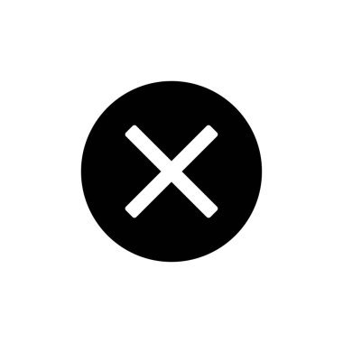 Vektör simgesini kapat. Simgeyi sil. sil, iptal et, çıkış sembolü.