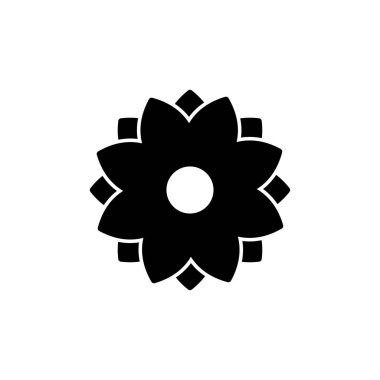 Çiçek ikonu vektörü. Çiçek ikonu. çiçek logosu