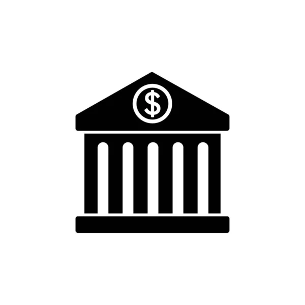 Icono Del Banco Vector Símbolo Icono Banco — Vector de stock
