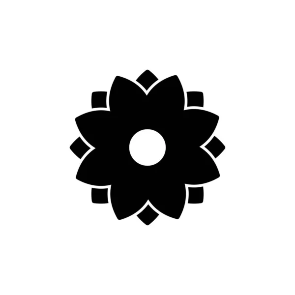 花のアイコンベクトル 花のアイコン フラワーロゴ — ストックベクタ