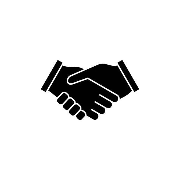 Handskakning Ikon Vektor Affärshandslag Avtal Partnerskap — Stock vektor