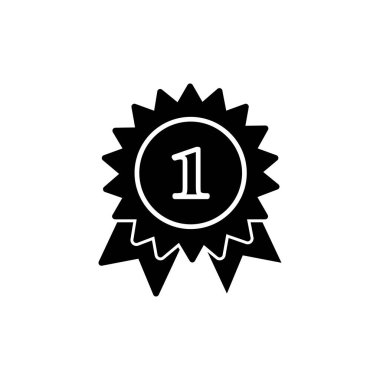 Simge vektörüne ulaş. Madalya ikon vektörü. Ödül. Sertifika