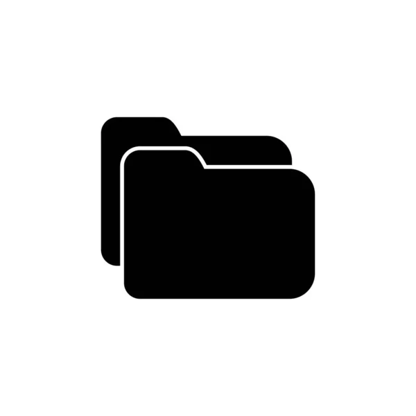 Vecteur Icône Dossier Icône Dossier Document — Image vectorielle