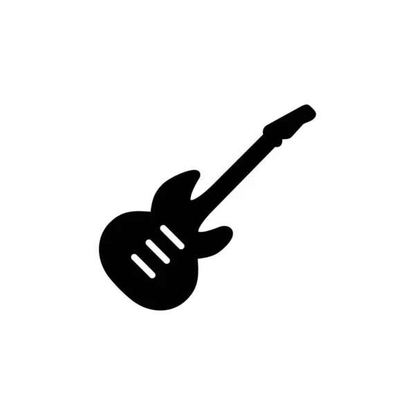 Ícone Vetor Guitarra Instrumento Musical Sinal — Vetor de Stock