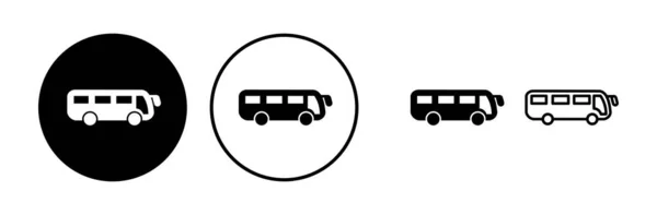 Otobüs Simgesi Vektörü Bus Vektör Simgesi — Stok Vektör
