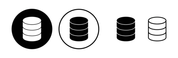 Database Icoon Vector Serverpictogram Opslag — Stockvector