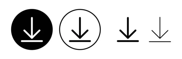 Télécharger Icône Vecteur Téléchargement Icône Vectorielle — Image vectorielle
