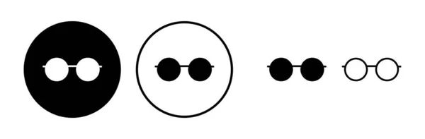 Очки Иконка Вектор Значок Очков Солнечные Очки — стоковый вектор