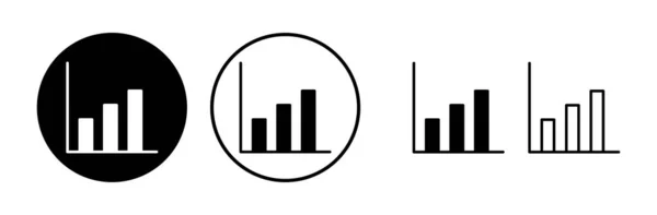 Вектор Иконы Графиков Значок Диаграммы Графическая Икона — стоковый вектор