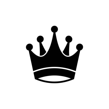 Crown Simgesi vektörü. Web sitesi tasarımı için taç sembolü,