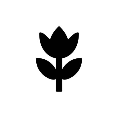 Çiçek ikonu vektörü. Çiçek ikonu. çiçek logosu