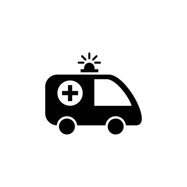 Icono Ambulancia Vector Icono Coche Ambulancia — Vector de stock