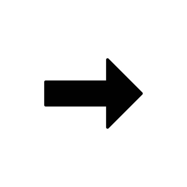 Icono Flecha Símbolo Flecha Icono Flecha Para Diseño Web — Vector de stock