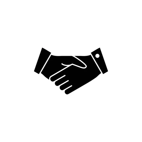 Vecteur Icône Poignée Main Poignée Main Affaires Contrat Partenariat — Image vectorielle