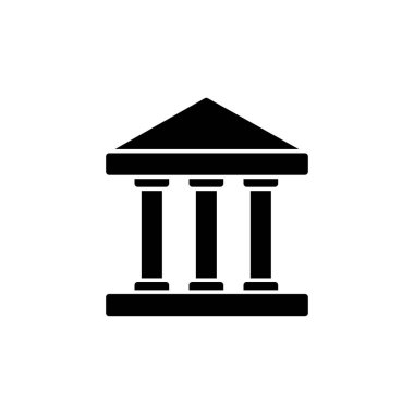 Banka simgesi vektörü. banka simgesi simgesi