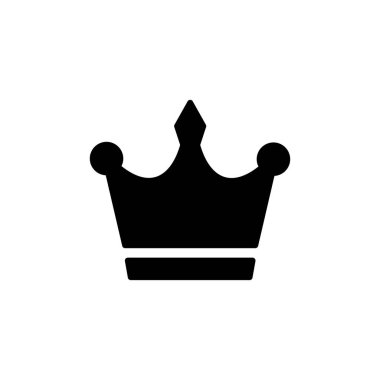 Crown Simgesi vektörü. Web sitesi tasarımı için taç sembolü,