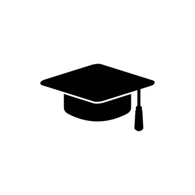 Eğitim ikonu vektörü. mezuniyet kapsülü vektörü