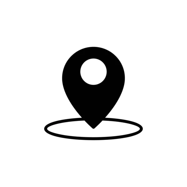 Icône Adresse Vecteur Icône Localisation Symbole Adresse Broche — Image vectorielle