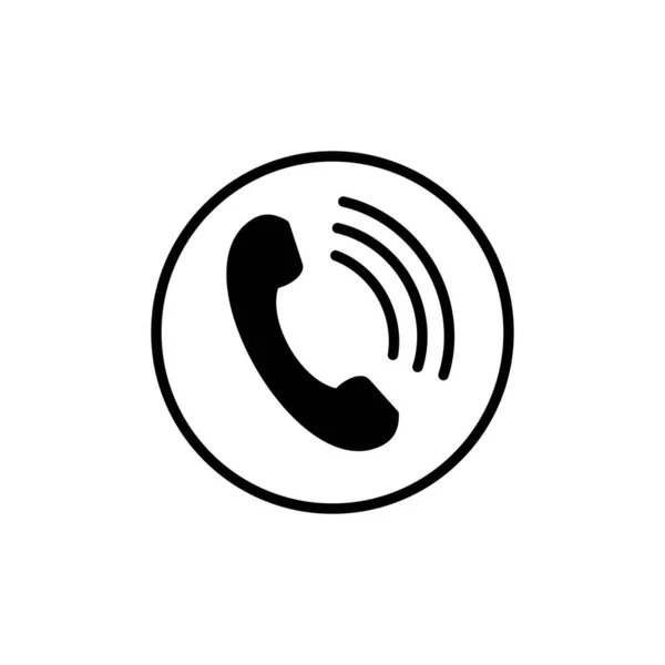 Chamar Vetor Ícone Vetor Ícone Telefone —  Vetores de Stock