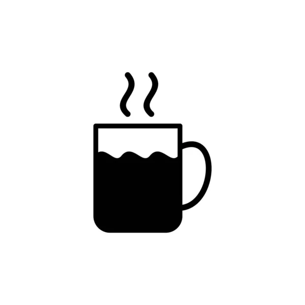 Tasse Kaffee Icon Vektor Vorhanden Kaffeetassen Ikone Becher — Stockvektor