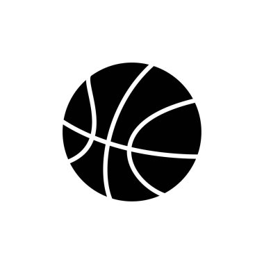Basketbol ikonu vektörü. Basketbol logo vektör simgesi