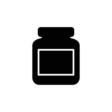 Şişe ikonu vektörü. Moda düz dizaynlı şişe simgesi