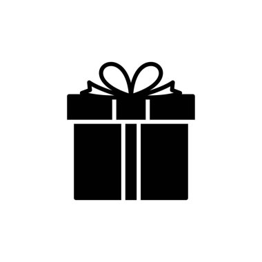 Hediye ikonu vektörü. Hediye kutusu simgesi. doğum günü hediyesi