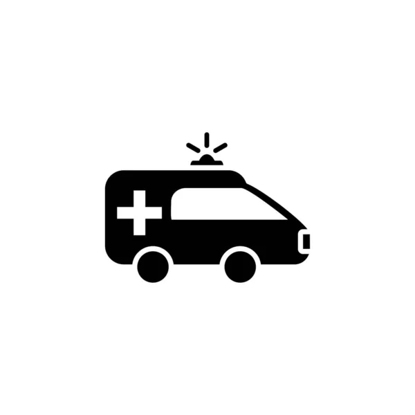 Icono Ambulancia Vector Icono Coche Ambulancia — Vector de stock