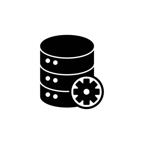 Icono Base Datos Vector Icono Del Servidor Almacenamiento — Archivo Imágenes Vectoriales