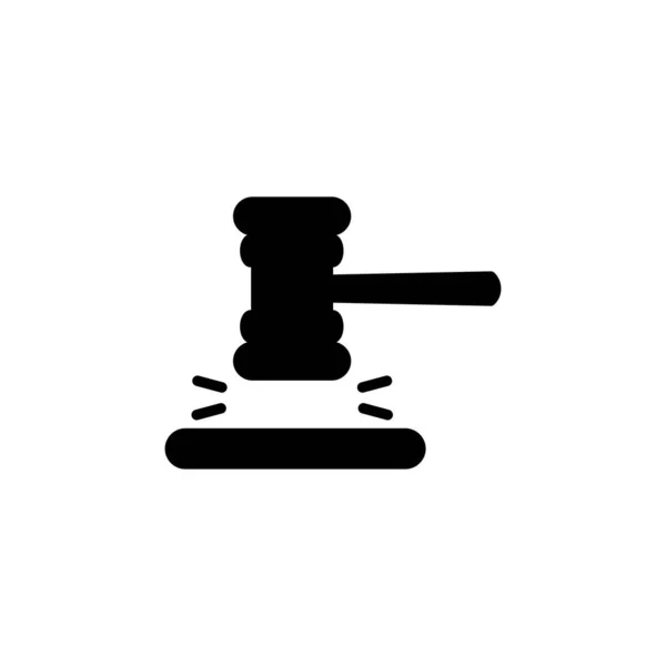 Διανυσματική Εικόνα Gavel Δικαστής Gavel Εικονίδιο Σφυρί Δημοπρασίας — Διανυσματικό Αρχείο