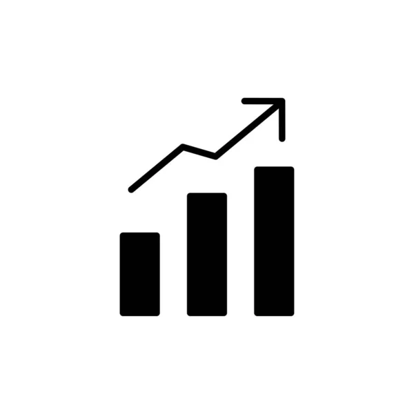 stock vector Growing graph Icon vector. Chart icon. Graph Icon