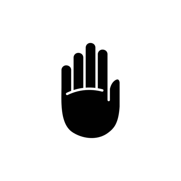 Hand Icon Vector Hand Symbols Palm — Stock Vector