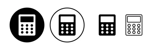 Calculadora Vector Icono Icono Matemáticas Finanzas Signo — Vector de stock
