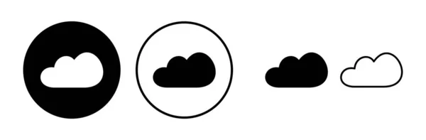 Bulut Simgesi Vektörü Bulut Verisi Bulut Hizmetleri — Stok Vektör