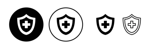 Icône Assurance Maladie Vecteur Icône Assurance Médicale — Image vectorielle