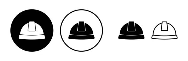 ヘルメットアイコンベクトル 安全ヘルメットアイコン — ストックベクタ