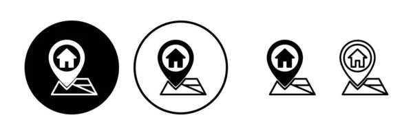 Adressierungssymbolvektor Standort Symbol Adresssymbol Stift — Stockvektor