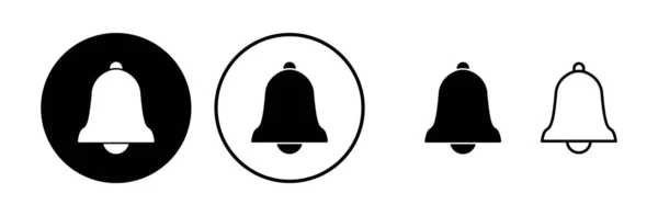 Bell Ikon Vektor Trendig Platt Stil Isolerad Anmälan Symbol Webbplats — Stock vektor