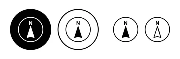Boussole Icône Vecteur Icône Navigation — Image vectorielle