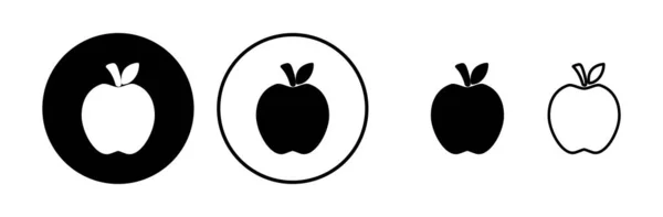 Apple Icon Vector Apple Symbol — Stock Vector