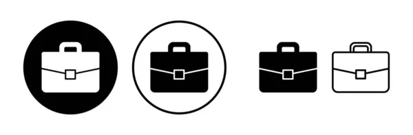 Evrak Çantası Ikon Vektörü Portföy Vektör Simgesi Bavul Simgesi — Stok Vektör