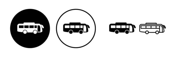 Wektor Ikony Autobusu Ikona Wektora Autobusu — Wektor stockowy