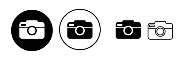 Camera Icon Trendigen Flachen Stil Isoliert Design Von Webseiten Mit — Stockvektor