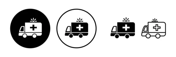 Rettungswagen Symbolvektor Rettungswagen Ikone — Stockvektor