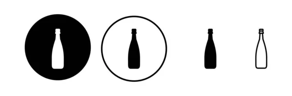 Φορέας Εικονίδιο Μπουκάλι Μπουκάλι Εικονίδιο Στη Μοντέρνα Επίπεδη Σχεδίαση — Διανυσματικό Αρχείο