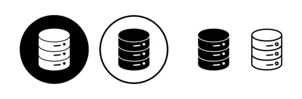 Database Icoon Vector Serverpictogram Opslag — Stockvector
